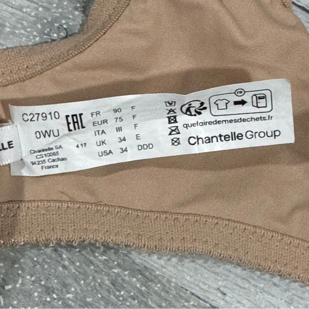 CHANTELLE C Magnifique Nouveau Full Coverage Underwire Bra - Nude - Sz - 34DDD